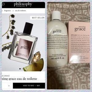 New. Sealed. Philosophy Amazing Grace Perfume 2 fl oz and lotion